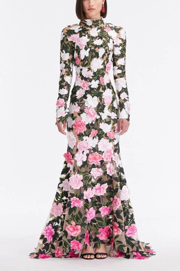 GARDENIA THREADWORK GOWN