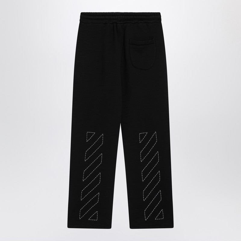 Black Jogging Trousers With OFF Logo