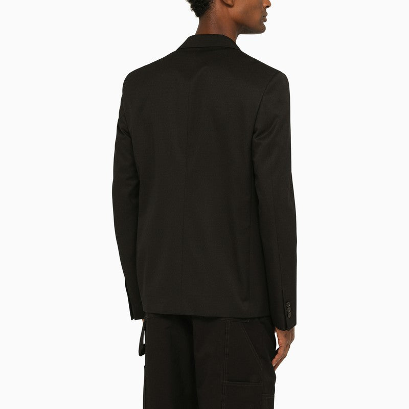 Classic Black Wool Blazer
