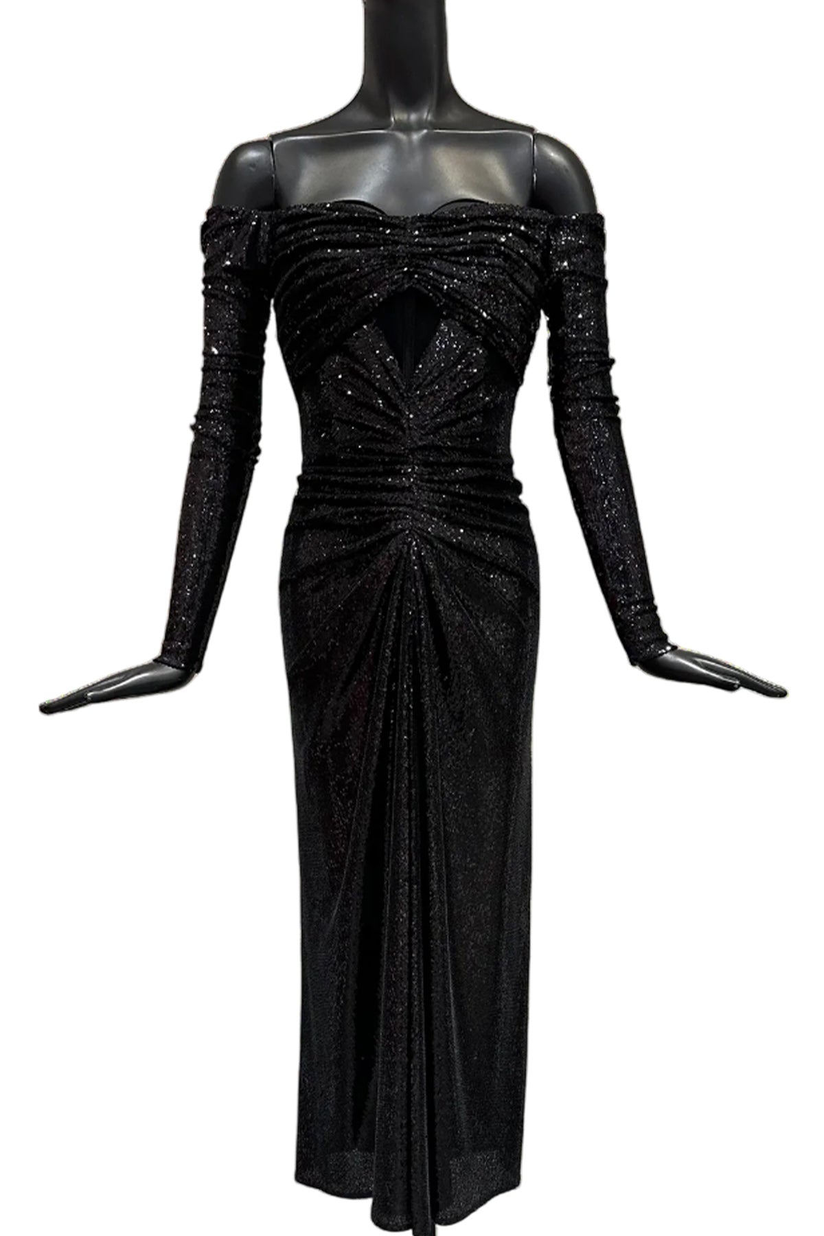 OFF SHOULDER SEQUIN DRESS