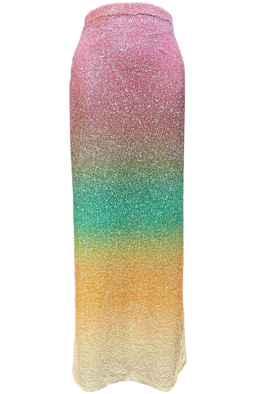 OMBRE SEQUIN SKIRT