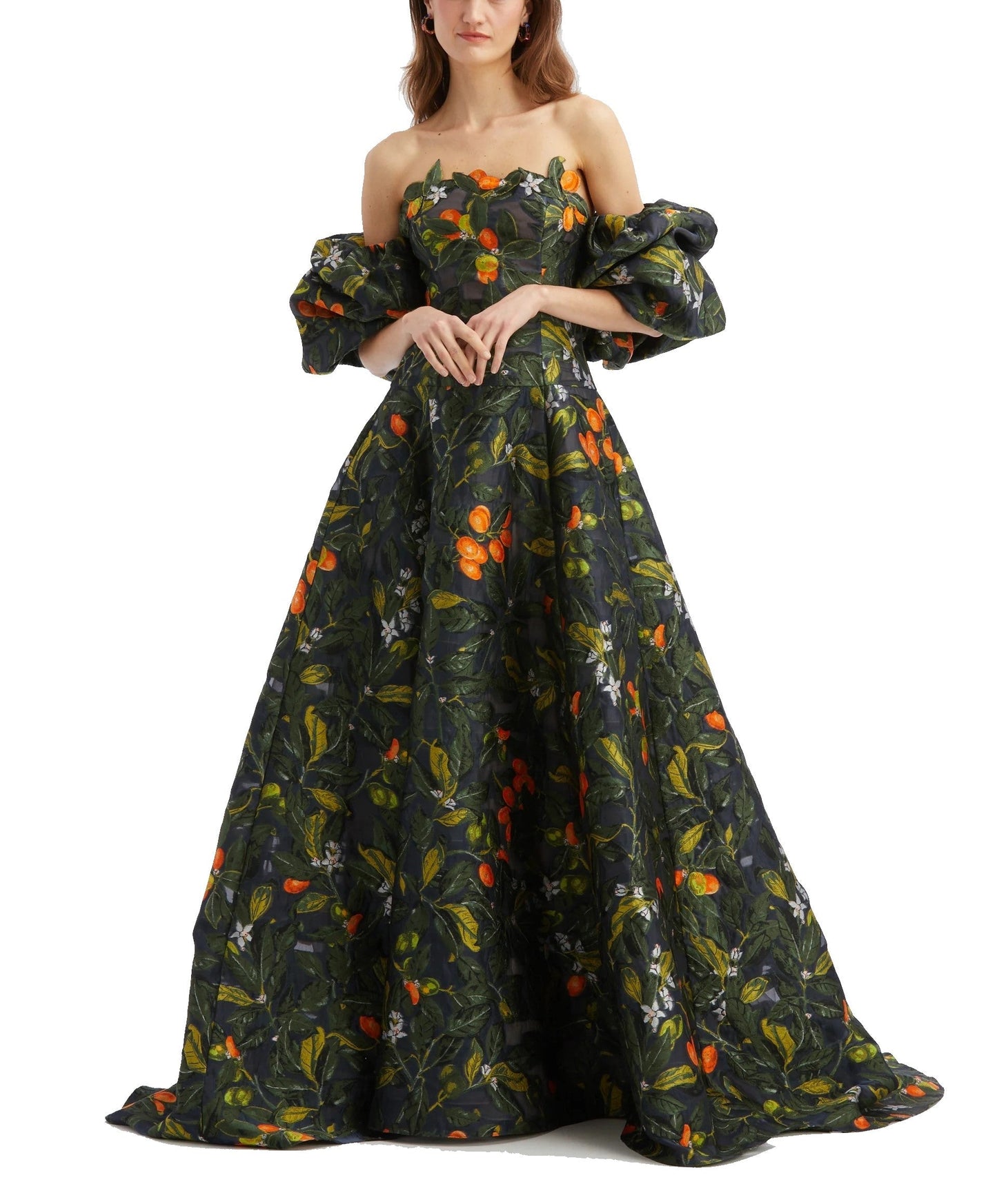 OFF-SHOULDER PUFF GOWN