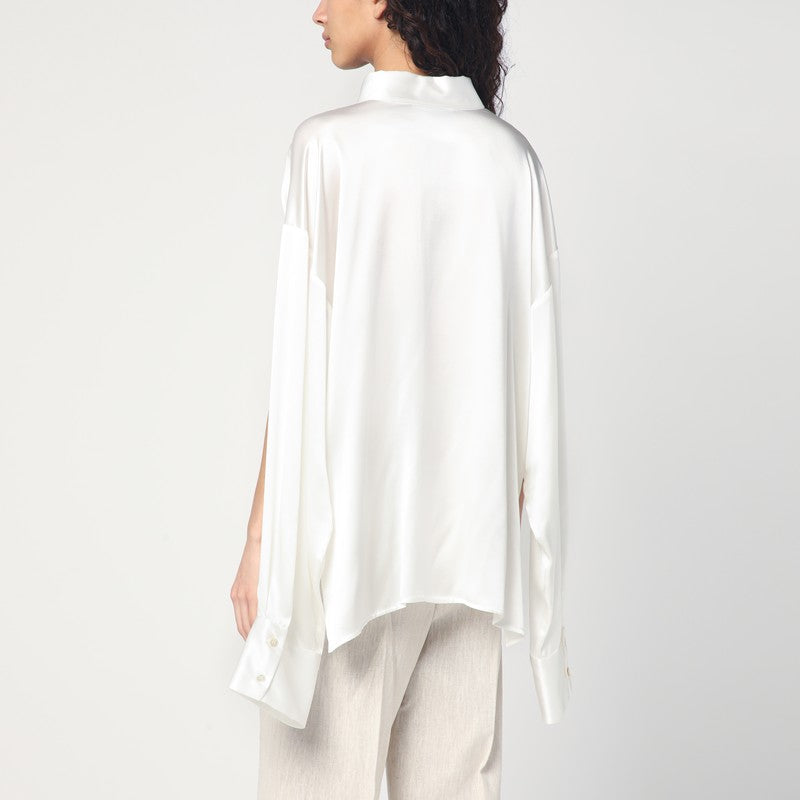White Silk Shirt