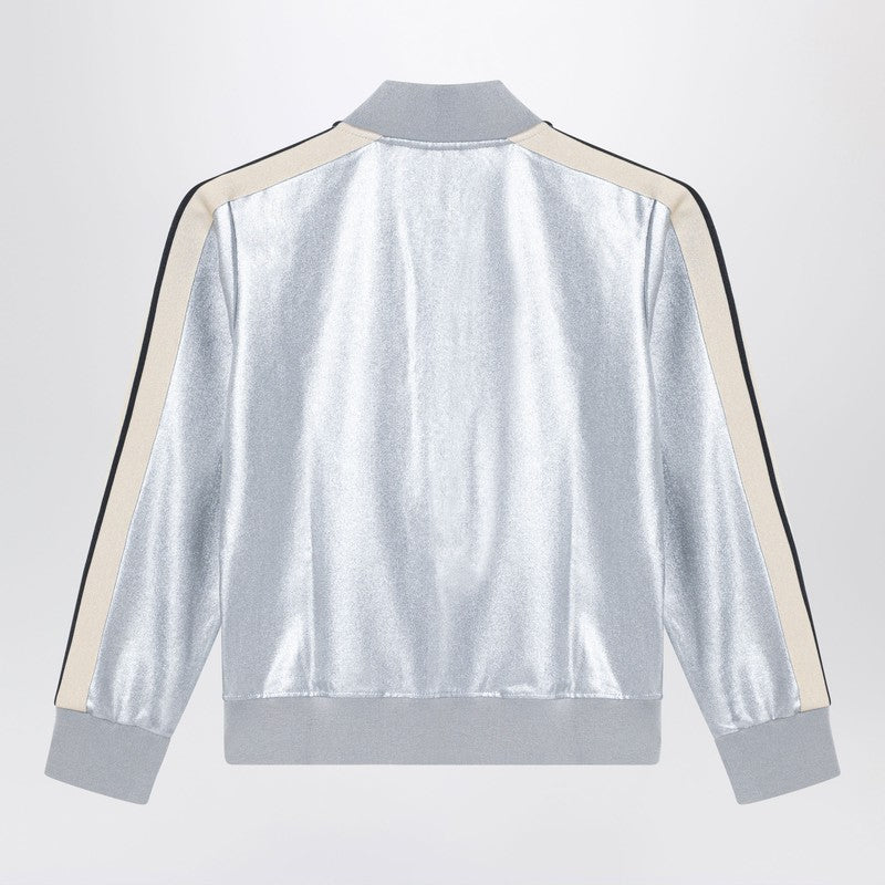 Track Silver Zip Sweatshirt