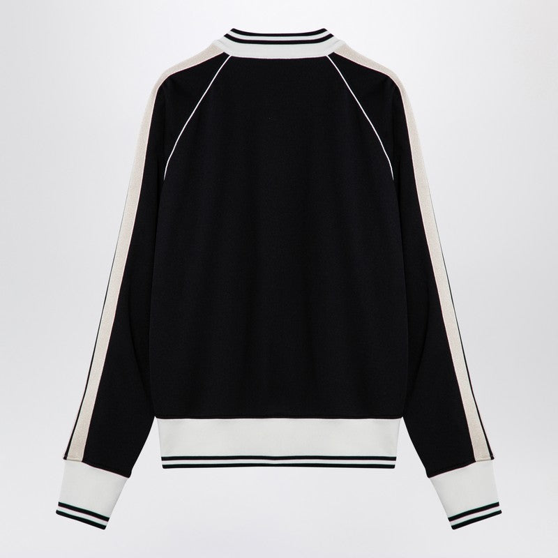 Black/White Zip Sweatshirt