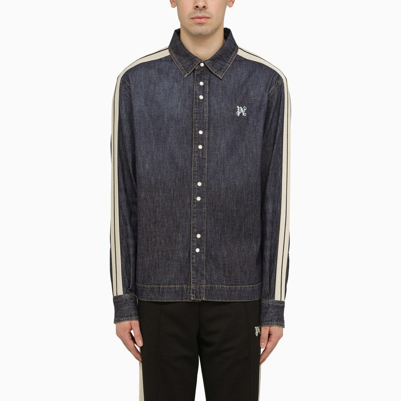 Blue denim Monogram shirt-jacket