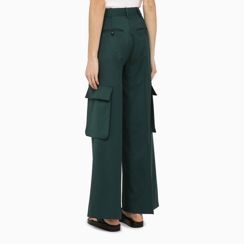 Forest Green Wool Trousers