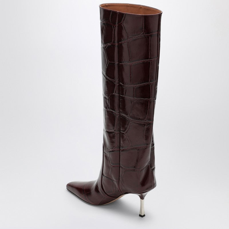 Bettina high boot with coconut effect