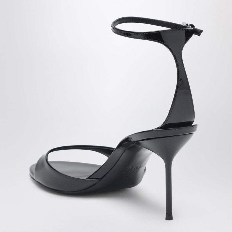 Lidia black patent leather sandal