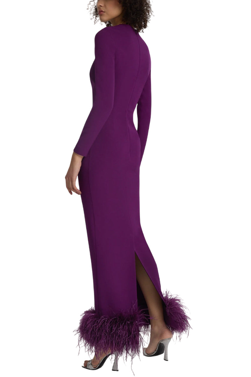 PAIGNITA CURRANT LONG DRESS