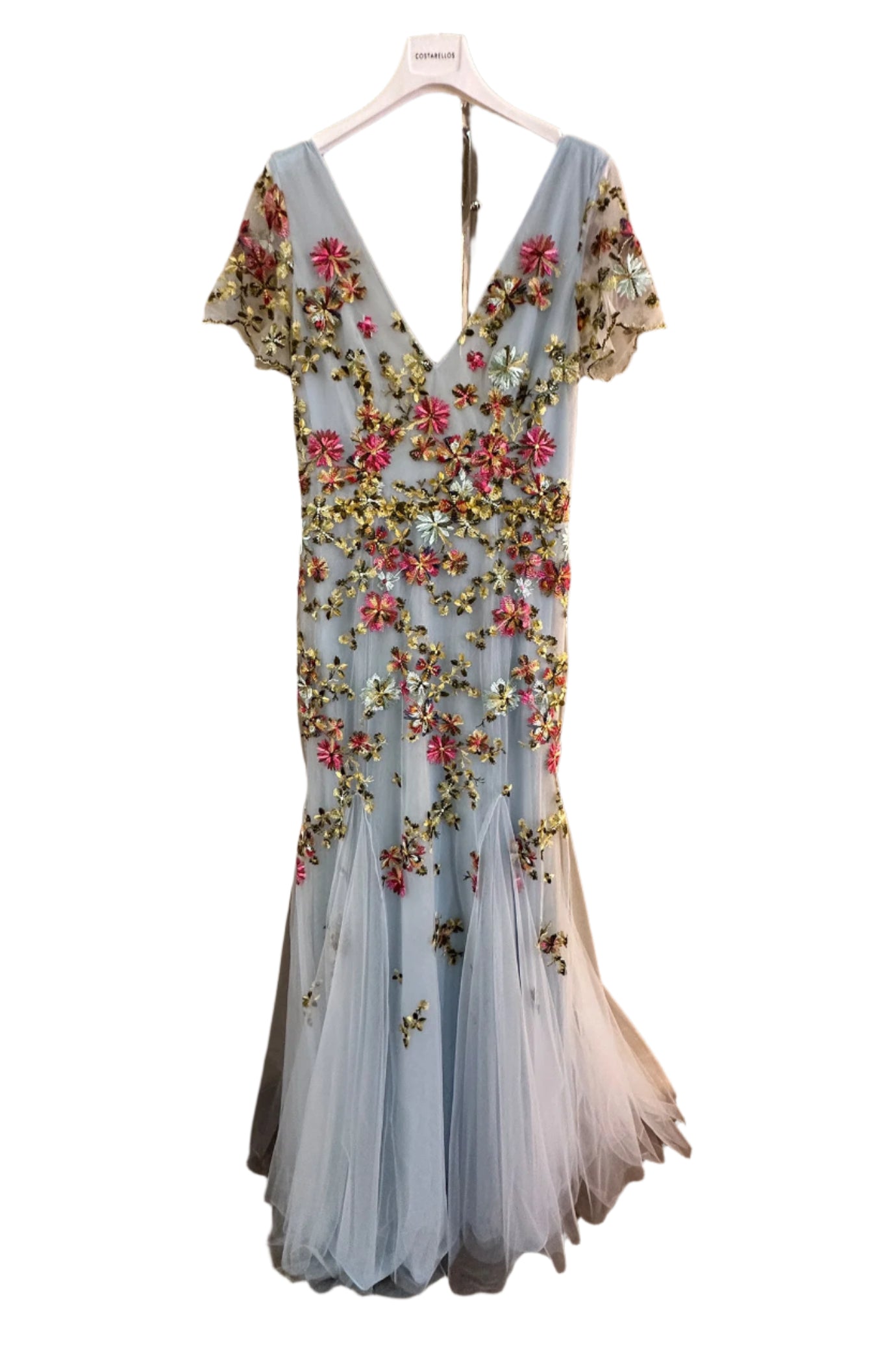 POLINA EMBROIDERED TULLE GOWN