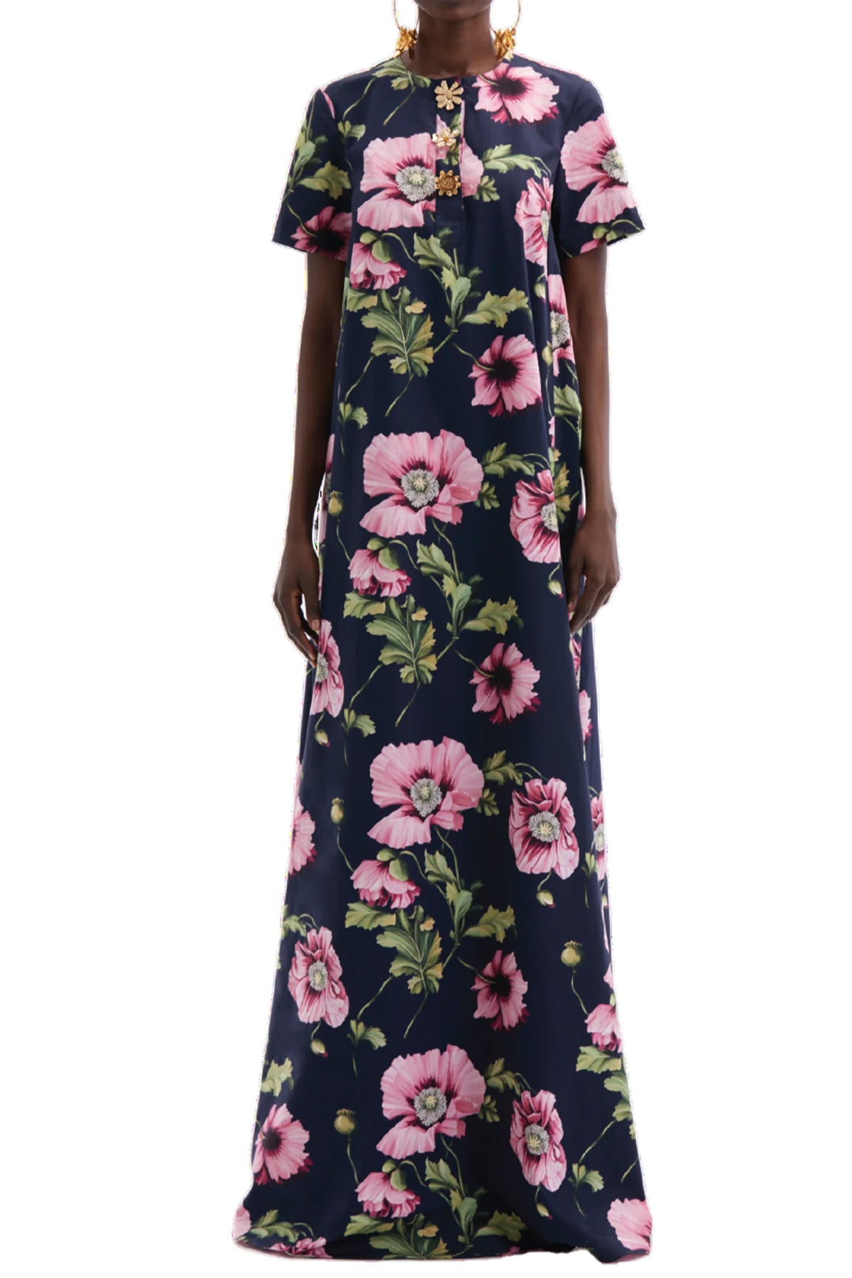 POPPY COTTON POPLIN CAFTAN