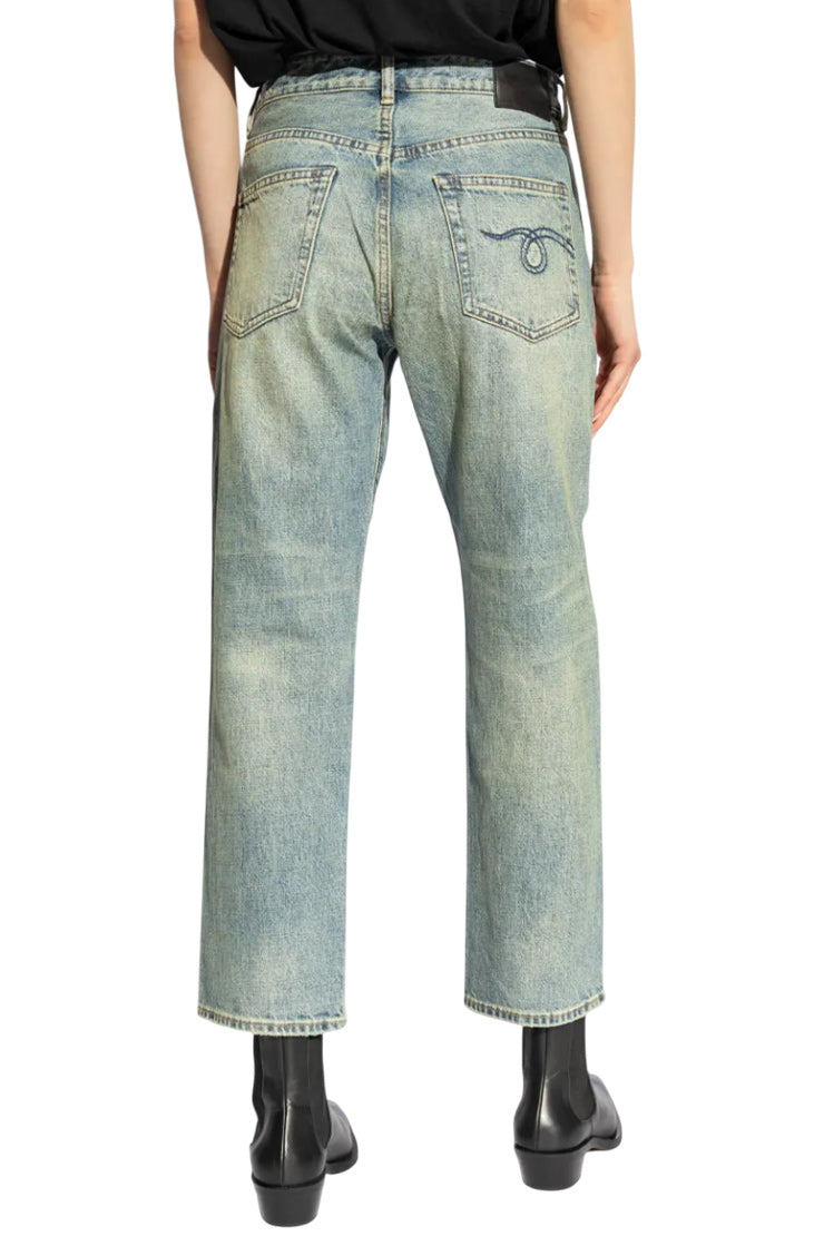 Logo-Appliqué Straight Jeans