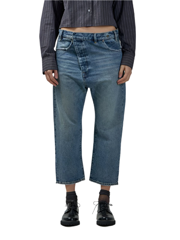 CROSSOVER CROP DENIM PANTS