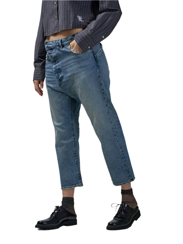 CROSSOVER CROP DENIM PANTS