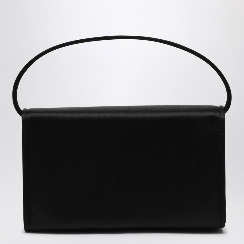 Black Satin Micro Pilgrim Bag