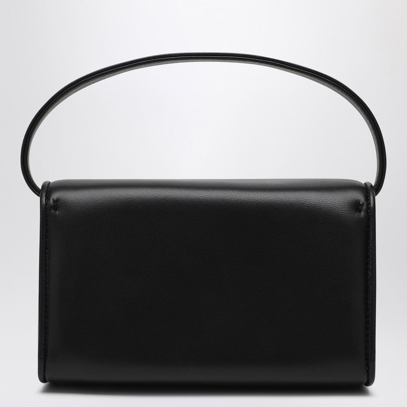 Black Leather Micro Pilgrim Bag