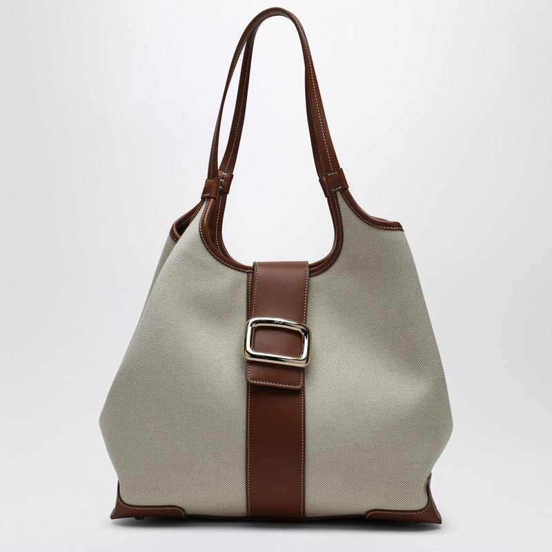 Viv Choc Medium Shopping Bag Natural Coloured