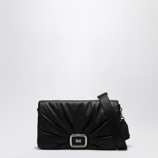 Viv'' Choc Large Black Leather Bag