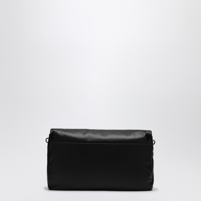 Viv'' Choc Large Black Leather Bag