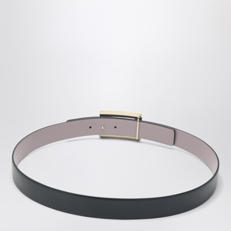 Belle Vivier Black/pink Leather Belt