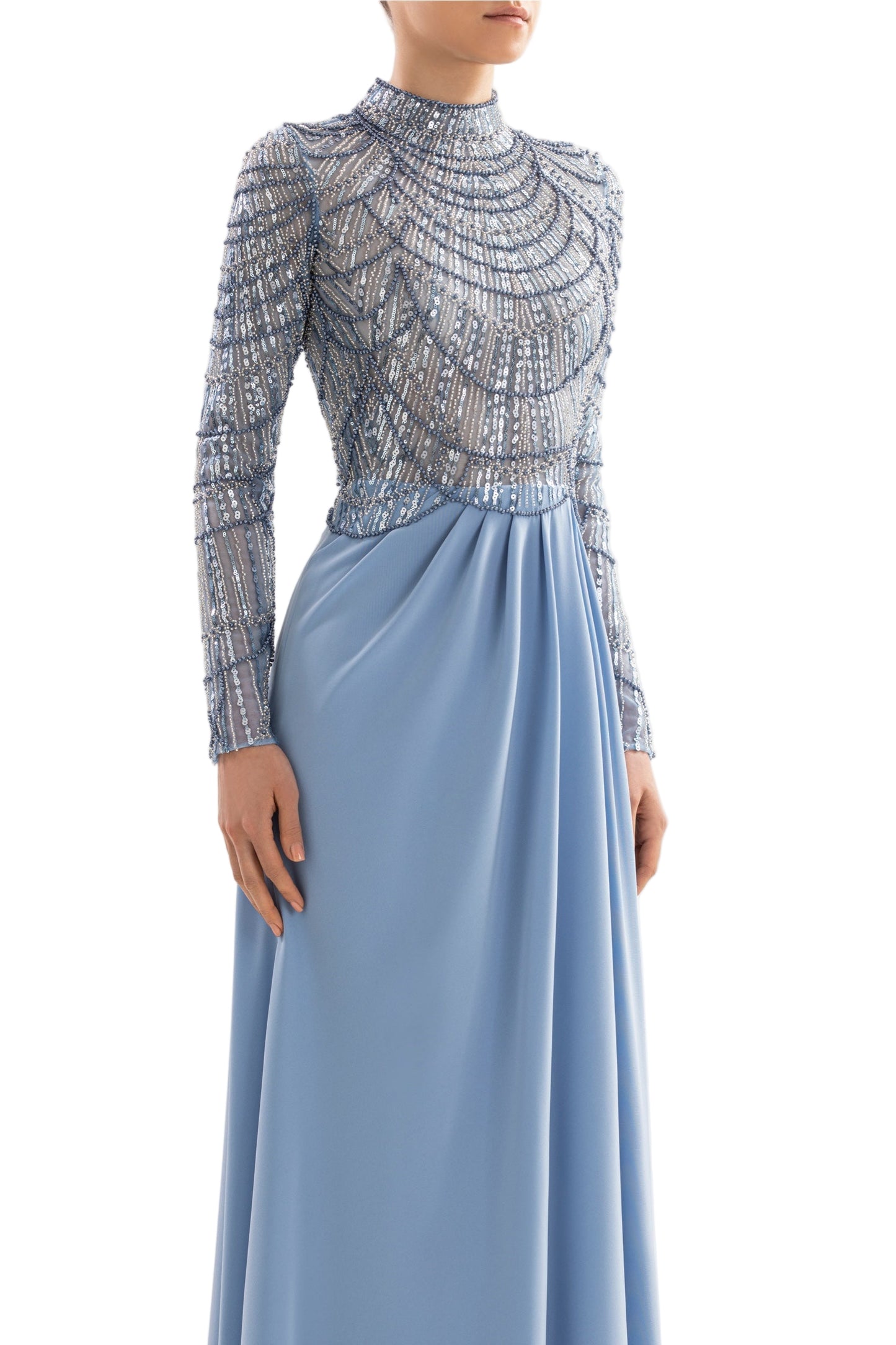 beaded dressrtwfw24-13blue40