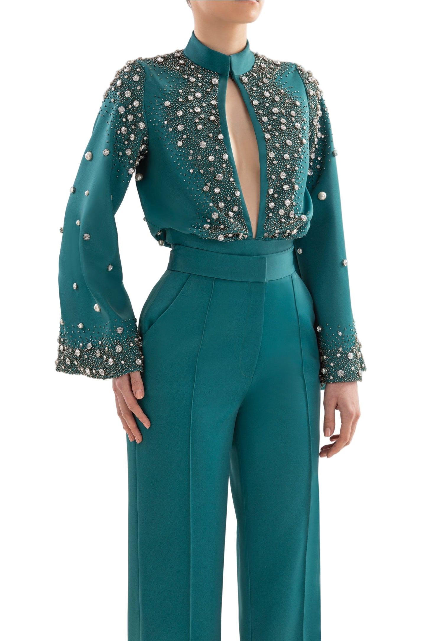 beaded bodysuitrtwfw24-tp-17green42