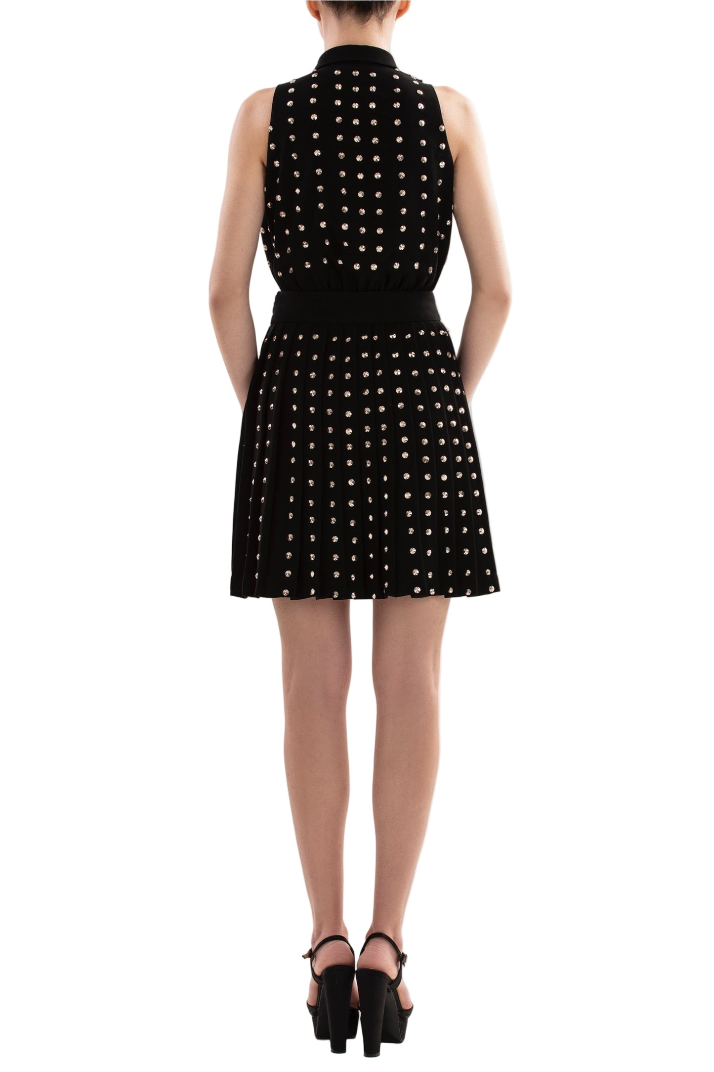 beaded tennis skirtrtwfw24-sk-35jetblack38