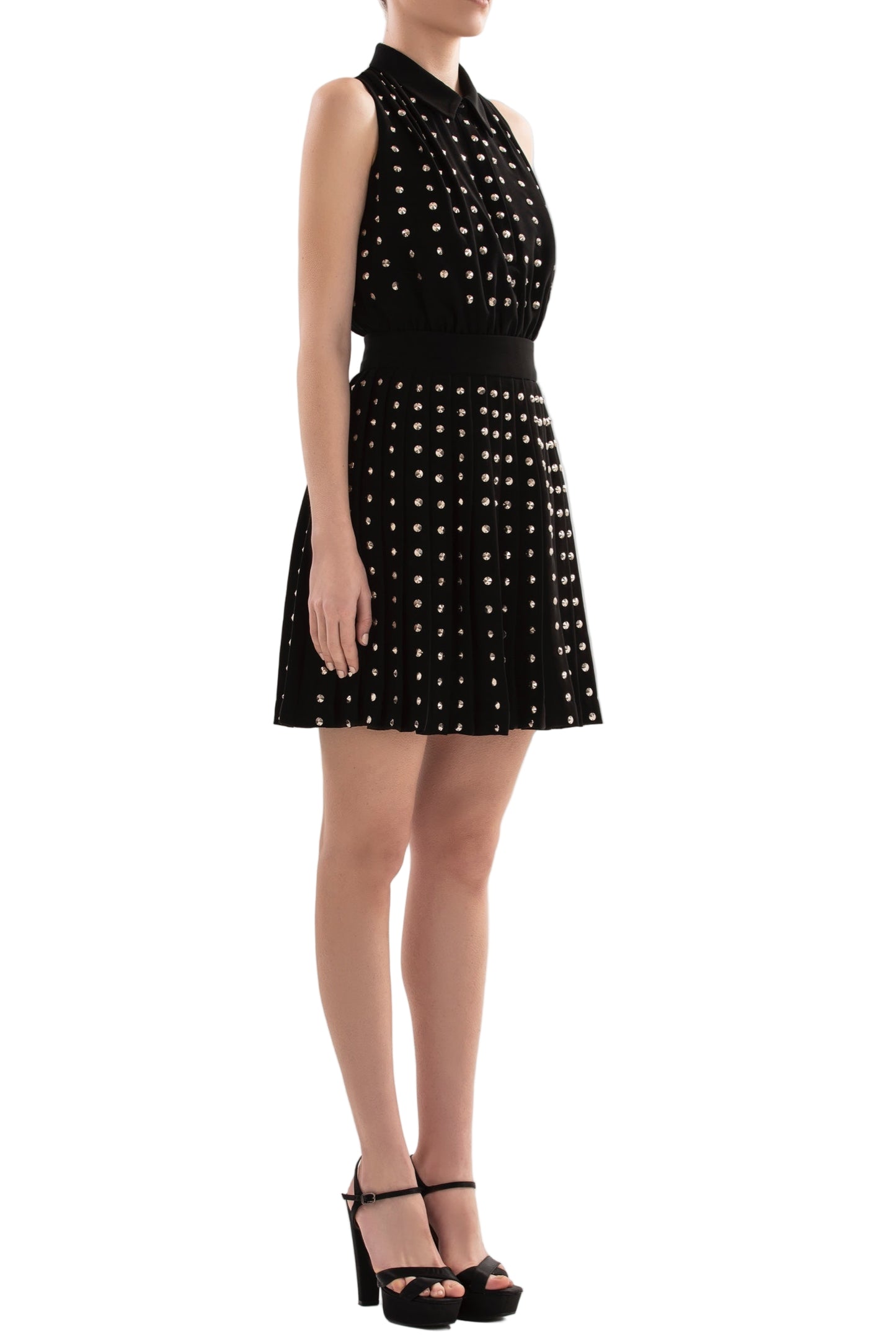 beaded tennis skirtrtwfw24-sk-35jetblack40