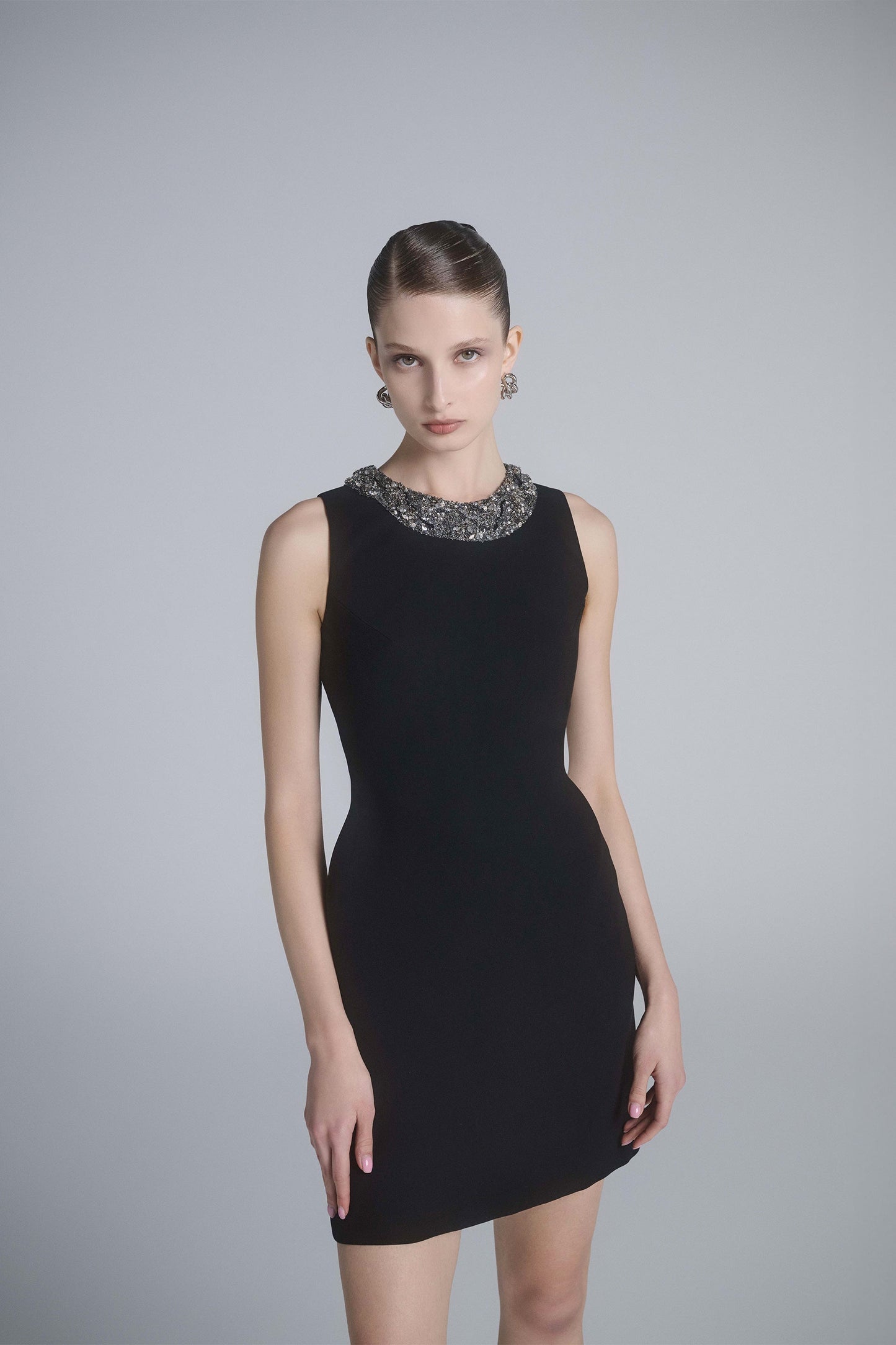 Embellished Mini Dress