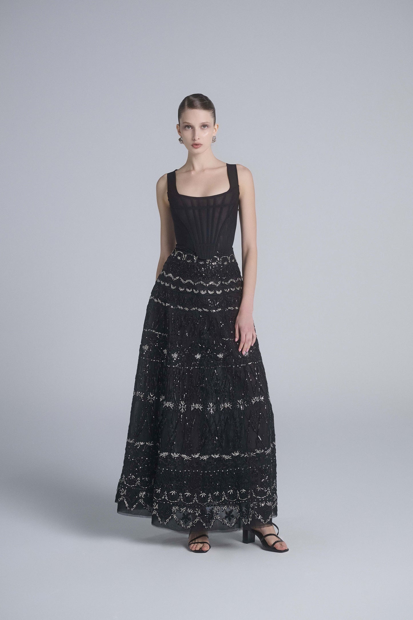 Corset with Beaded Skirt