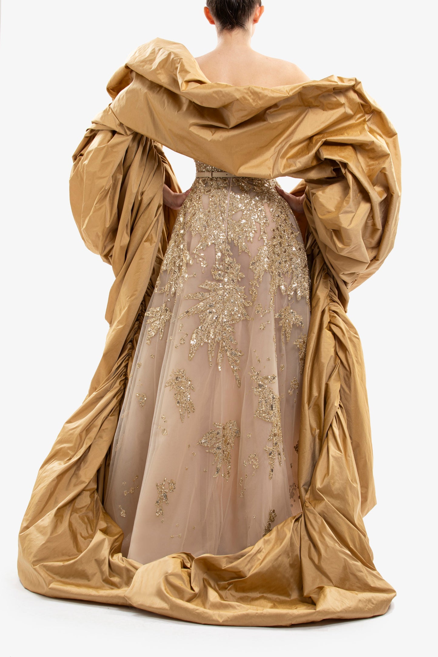 Taffeta cape