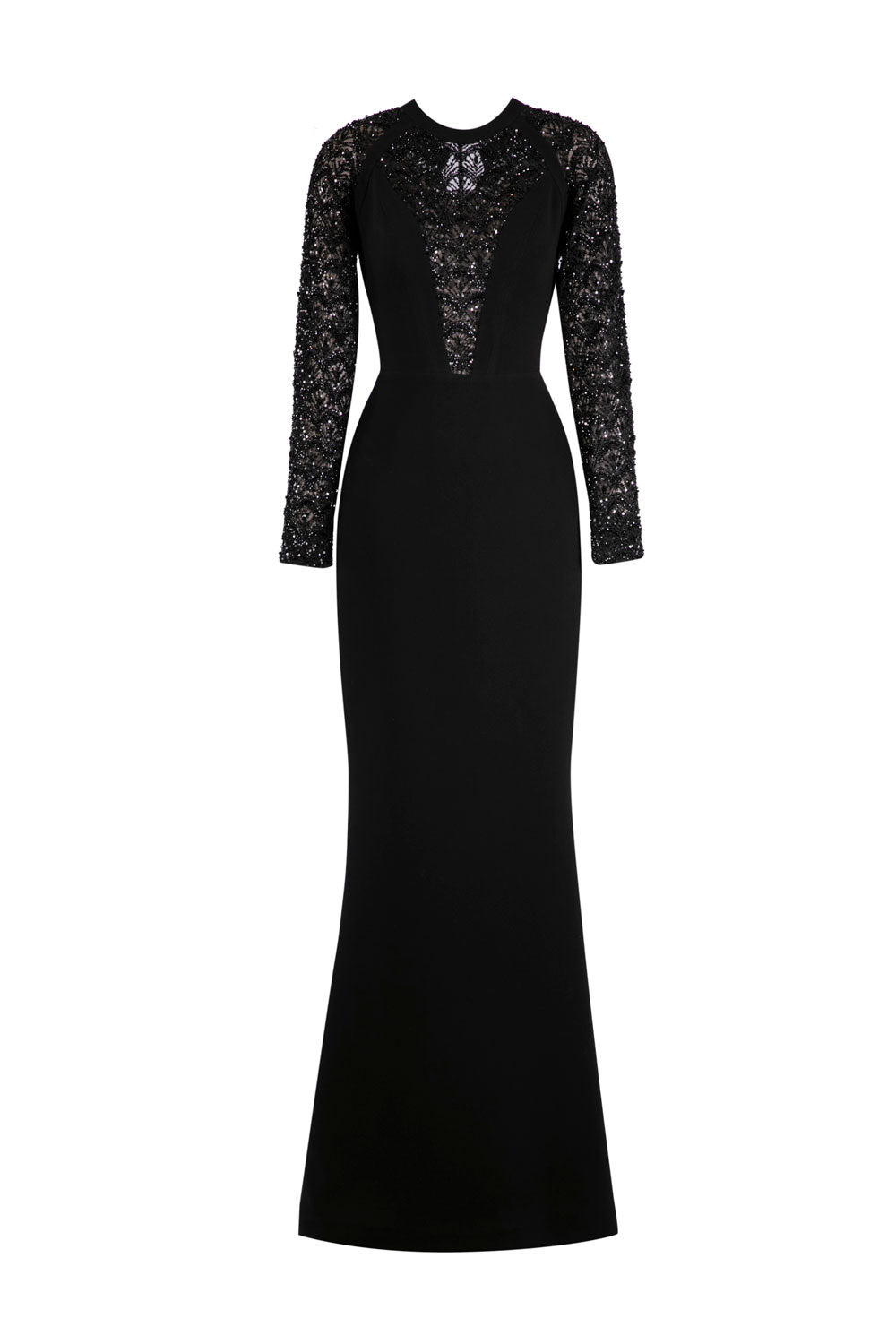 beaded long crepe dress-rtwss23-37offwhite34