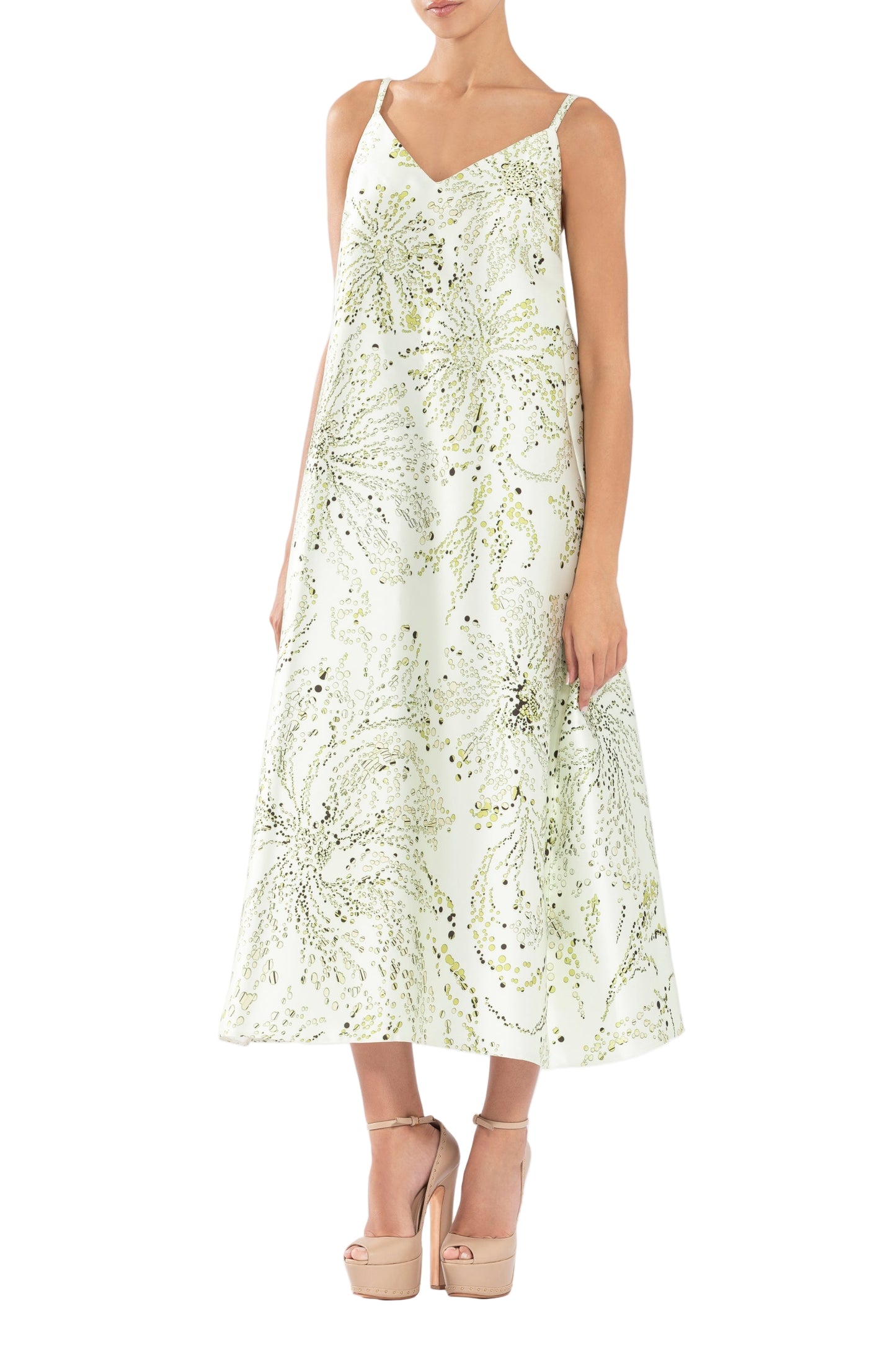 mikado-a-line-dress-with-dotted-floral-print-rtwss24-1