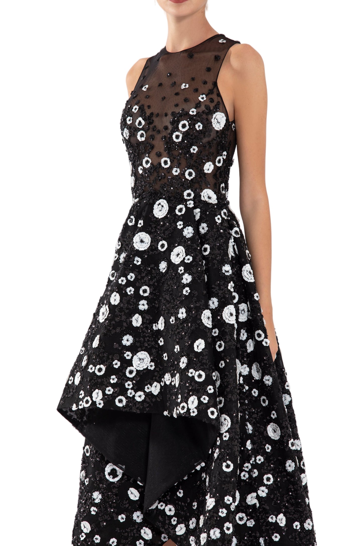 tulle,-high-low-dress-with-dotted-beading-rtwss24-4