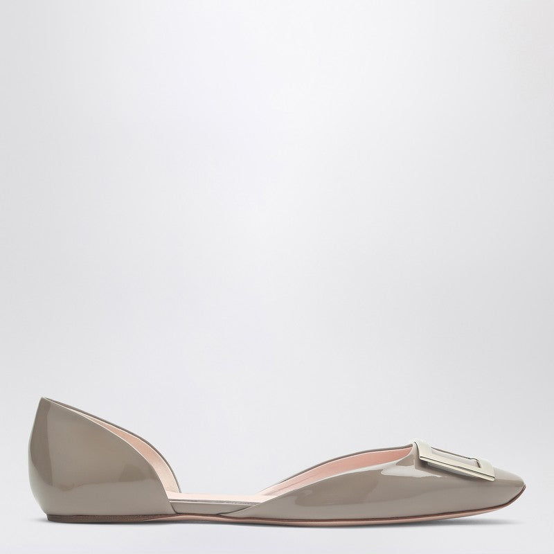 Trompette Dorsay Ballerinas In Patent Leather.