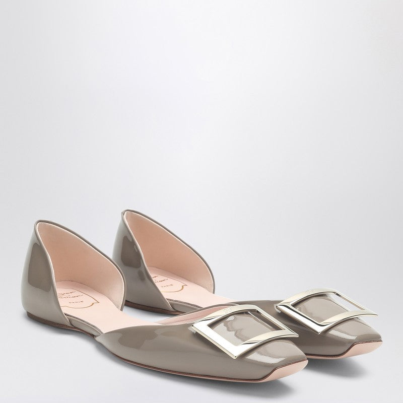 Trompette Dorsay Ballerinas In Patent Leather.
