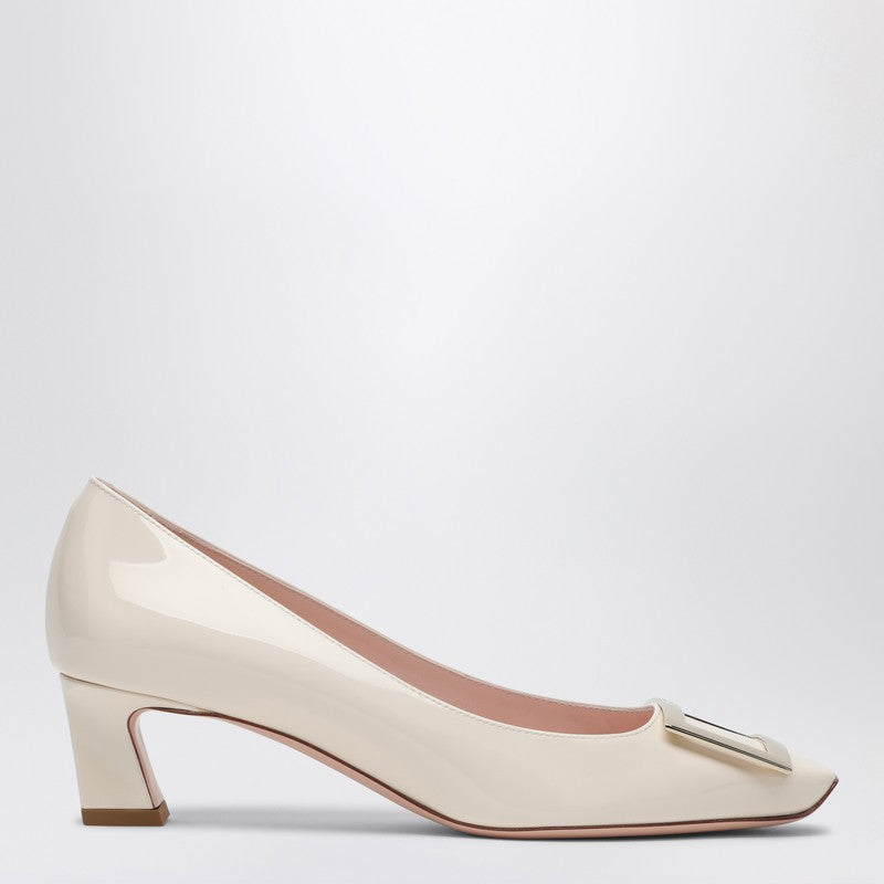 Ivory patent leather Trompette Décolletés