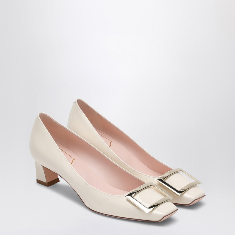 Ivory patent leather Trompette Décolletés