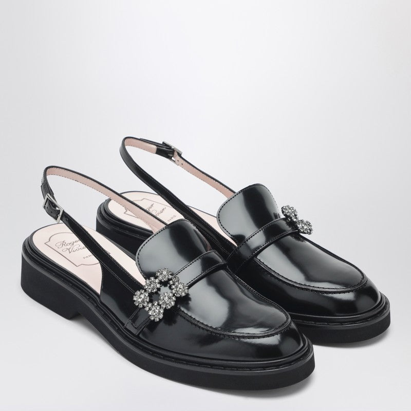 Viv'' Rangers black slingback loafers