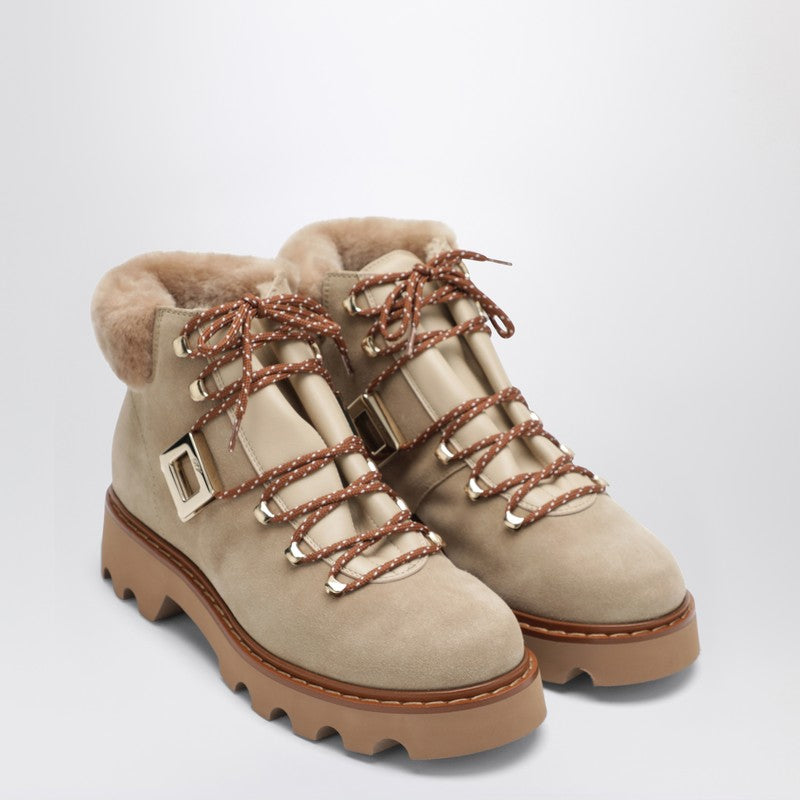 Viv'' Rangers Truck Booties in suede beige