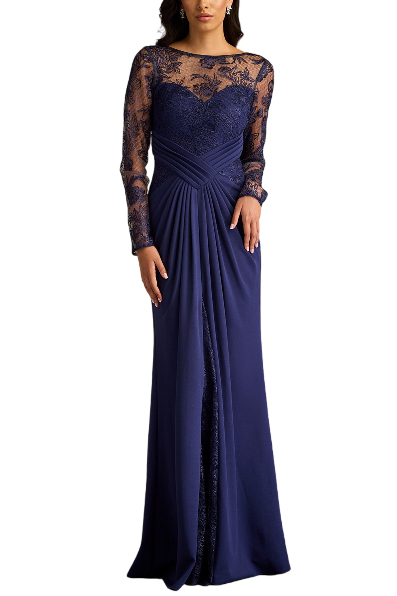 RAVINA EMBROIDERED ILLUSION GOWN