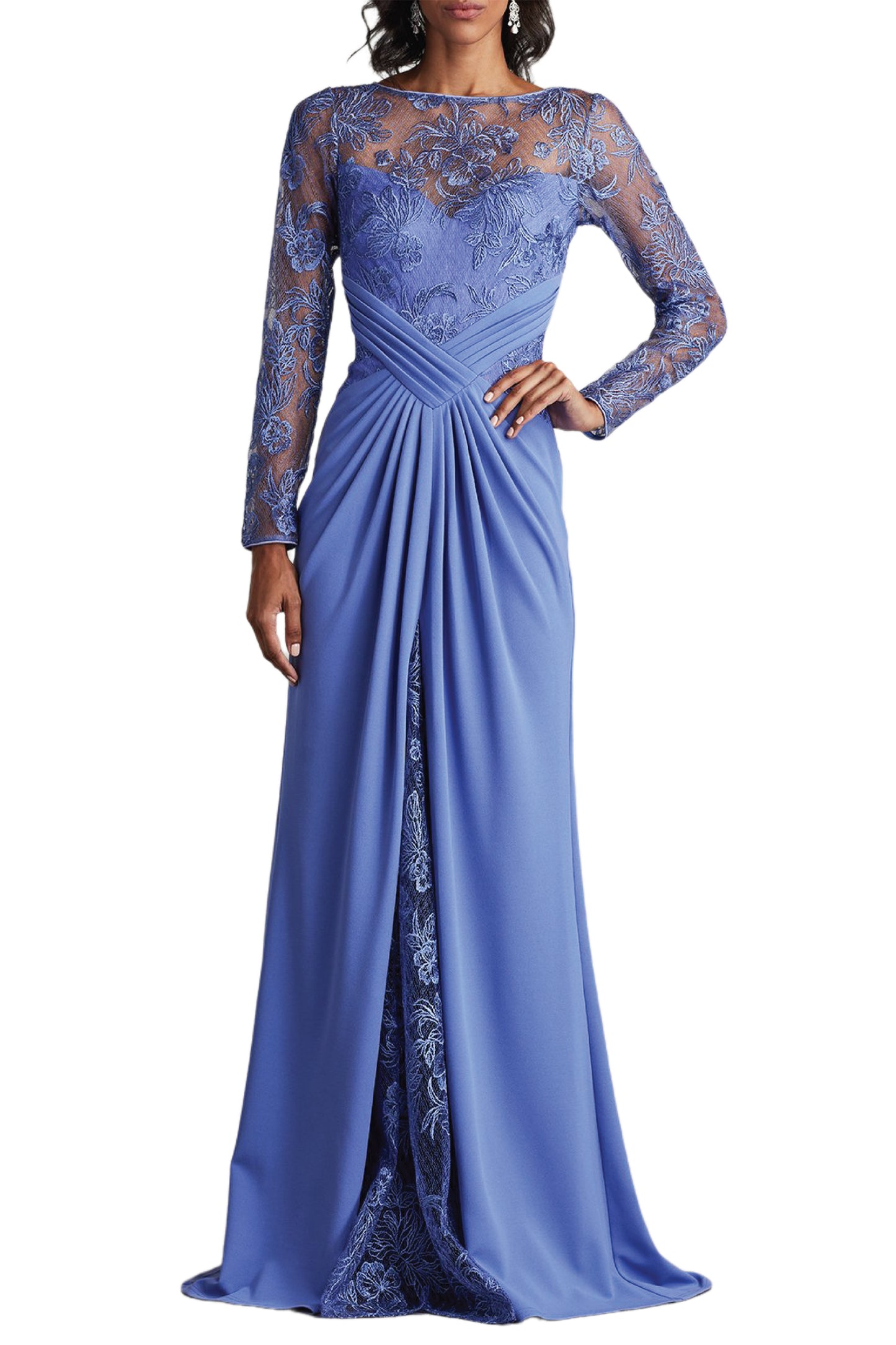 RAVINA EMBROIDERED ILLUSION GOWN
