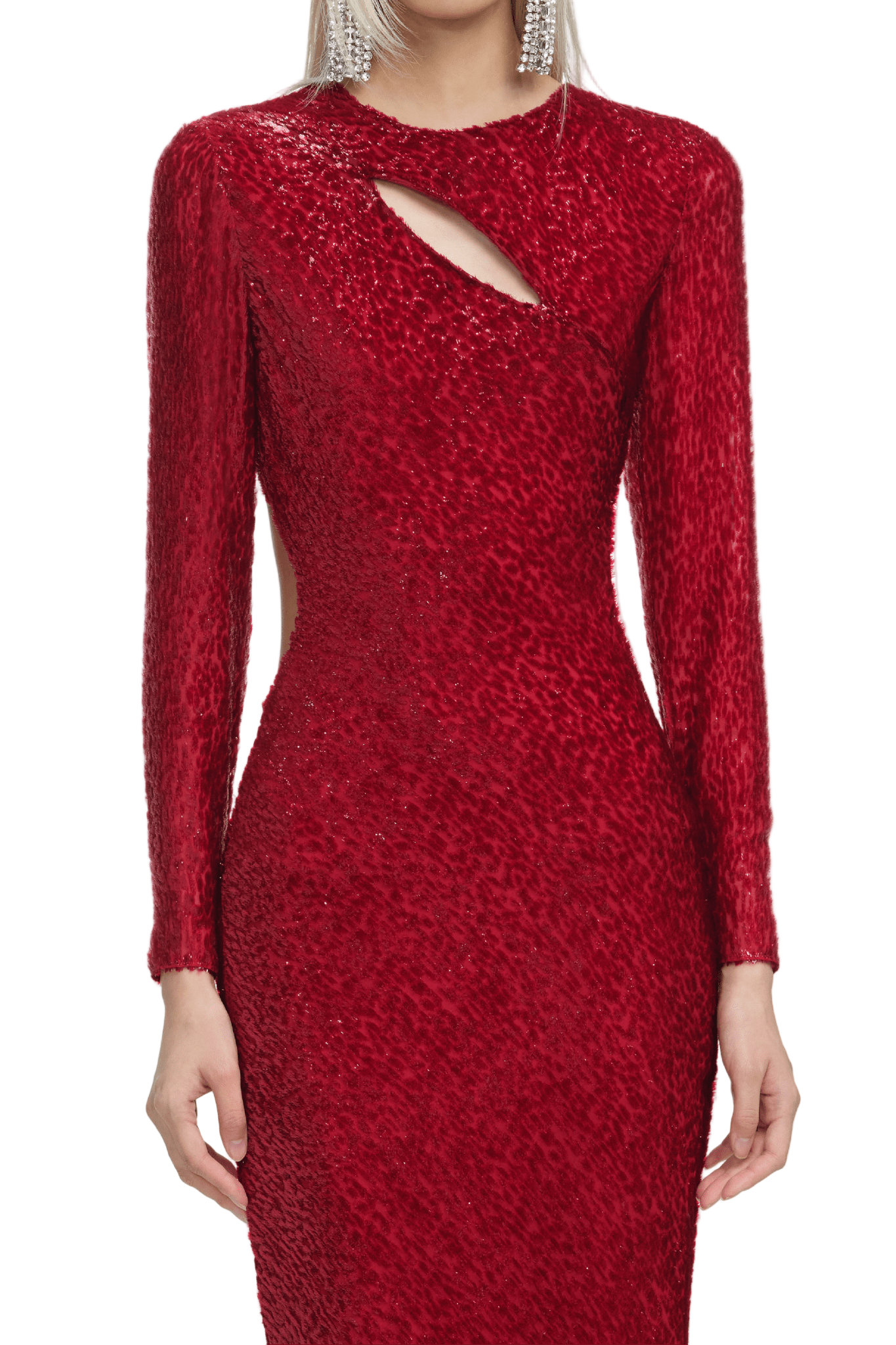 RED FIL COUPÉ MAXI DRESS