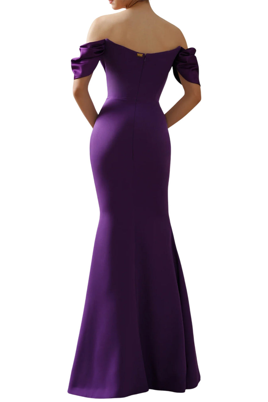 RHAENA DRESS IN ROYAL-PURPLE