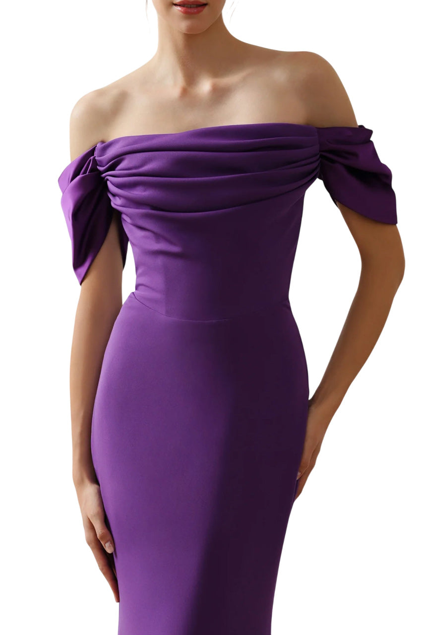 RHAENA DRESS IN ROYAL-PURPLE