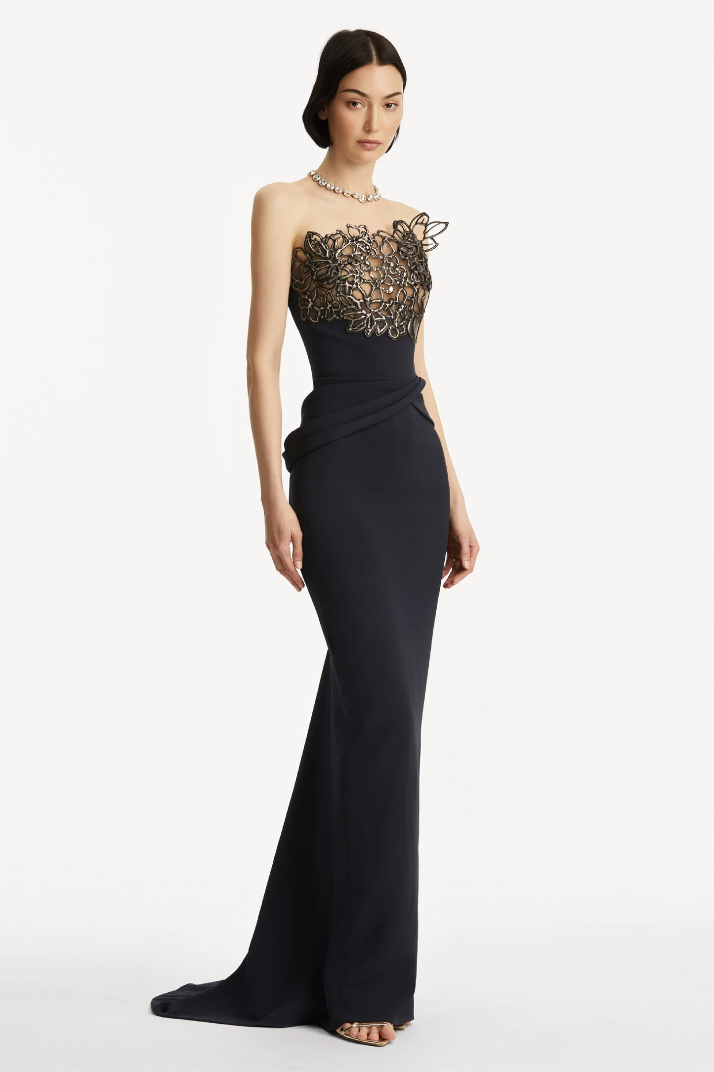 RUBBER LACE CADY GOWN