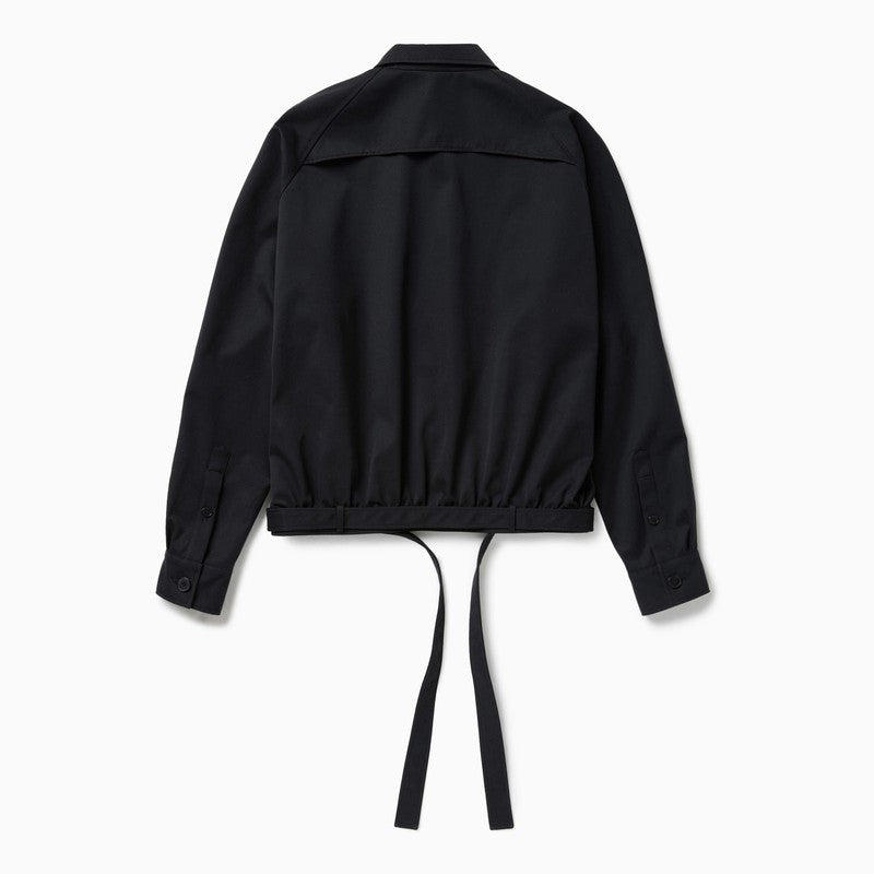 Dark Blue Short Trench Jacket