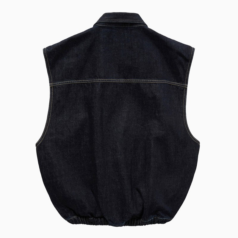 Denim Vest Dark Blue