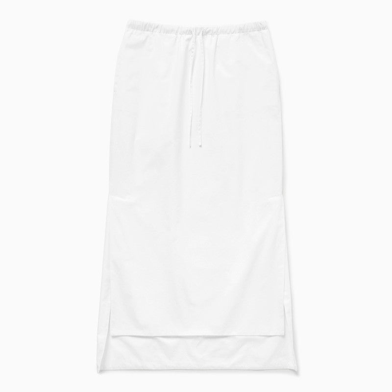 Long Asymmetric Skirt White